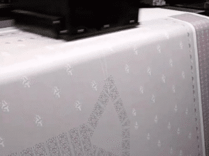 Proses printing sublim pada kain armany silk, motifkain